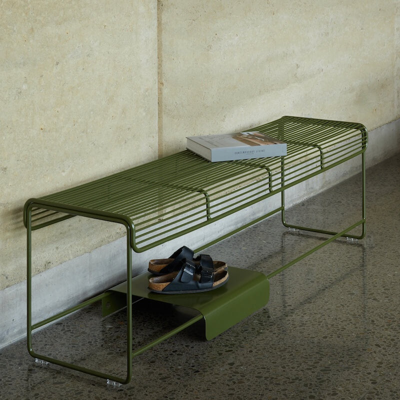 Benmore Bench Seat - Stainless Steel - Fern