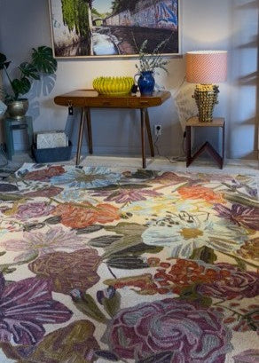 Belladonna Blossom Ivory Multi Rug