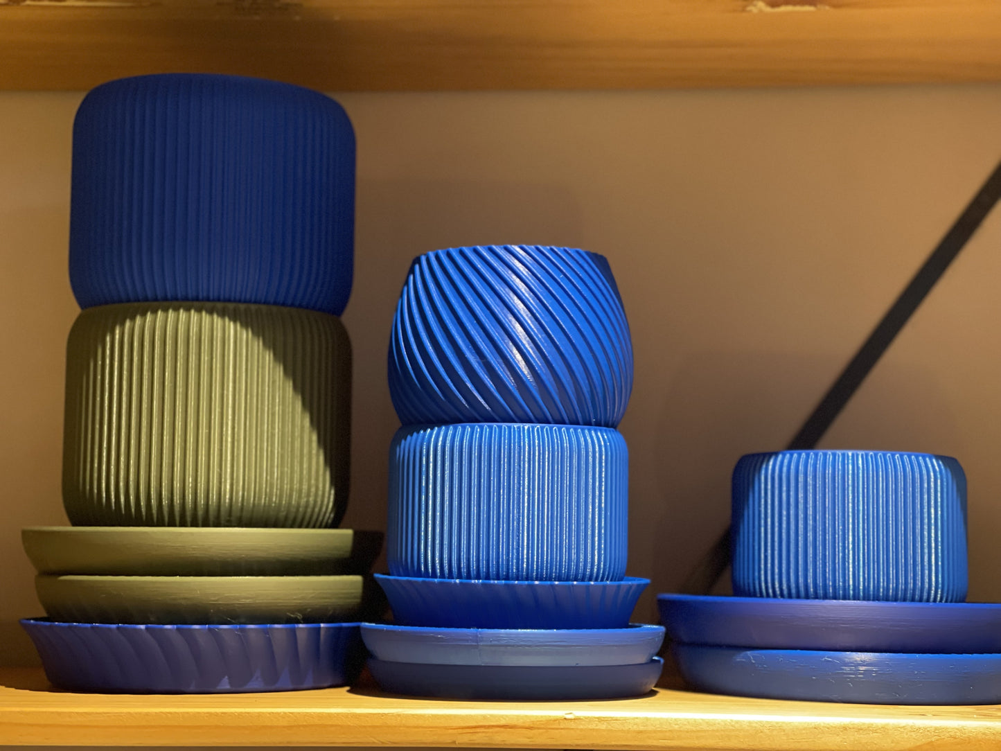 3D Printed Pots - Olive Small