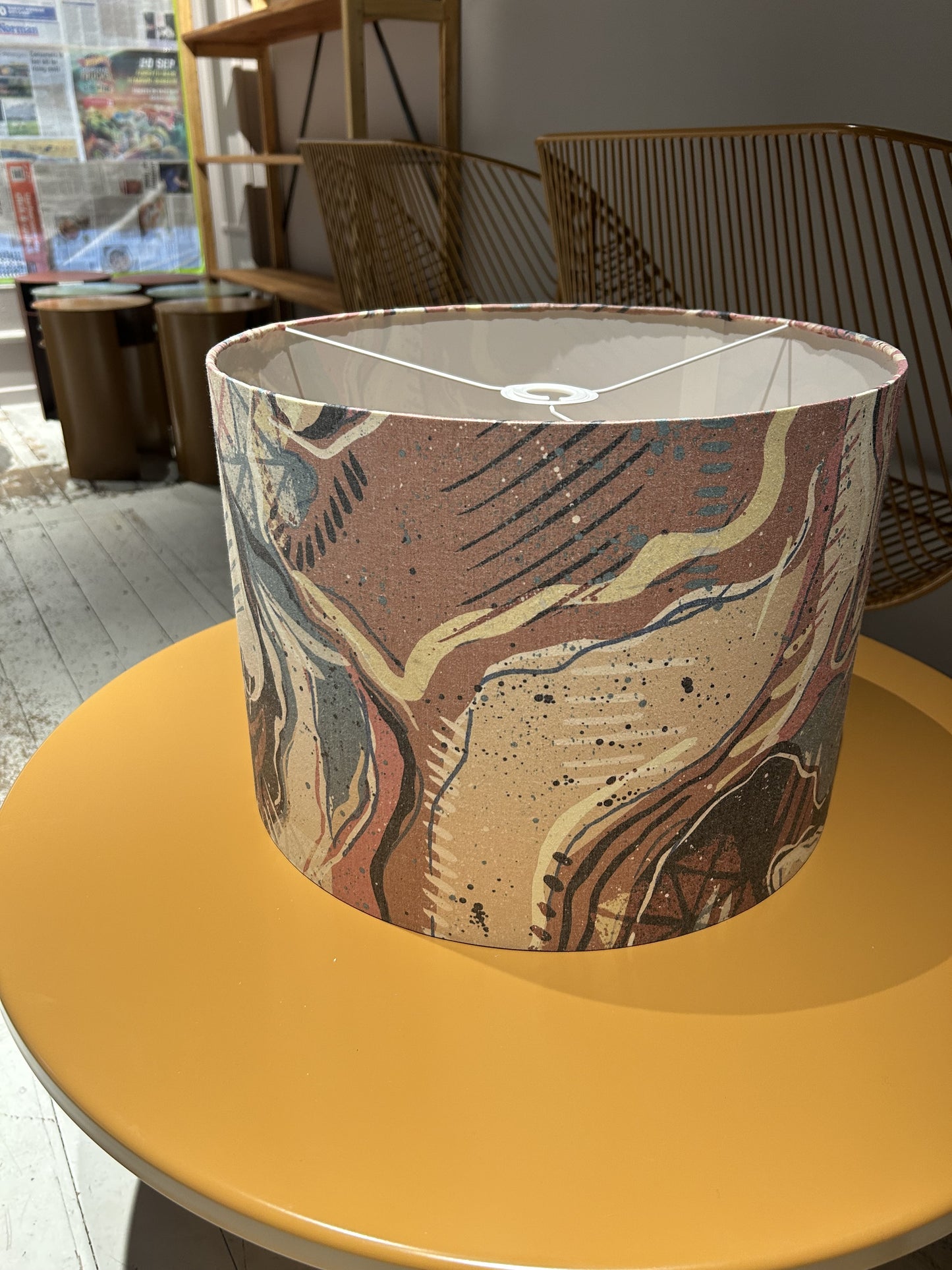 Klein & Blue Drum Lightshade - Abstract