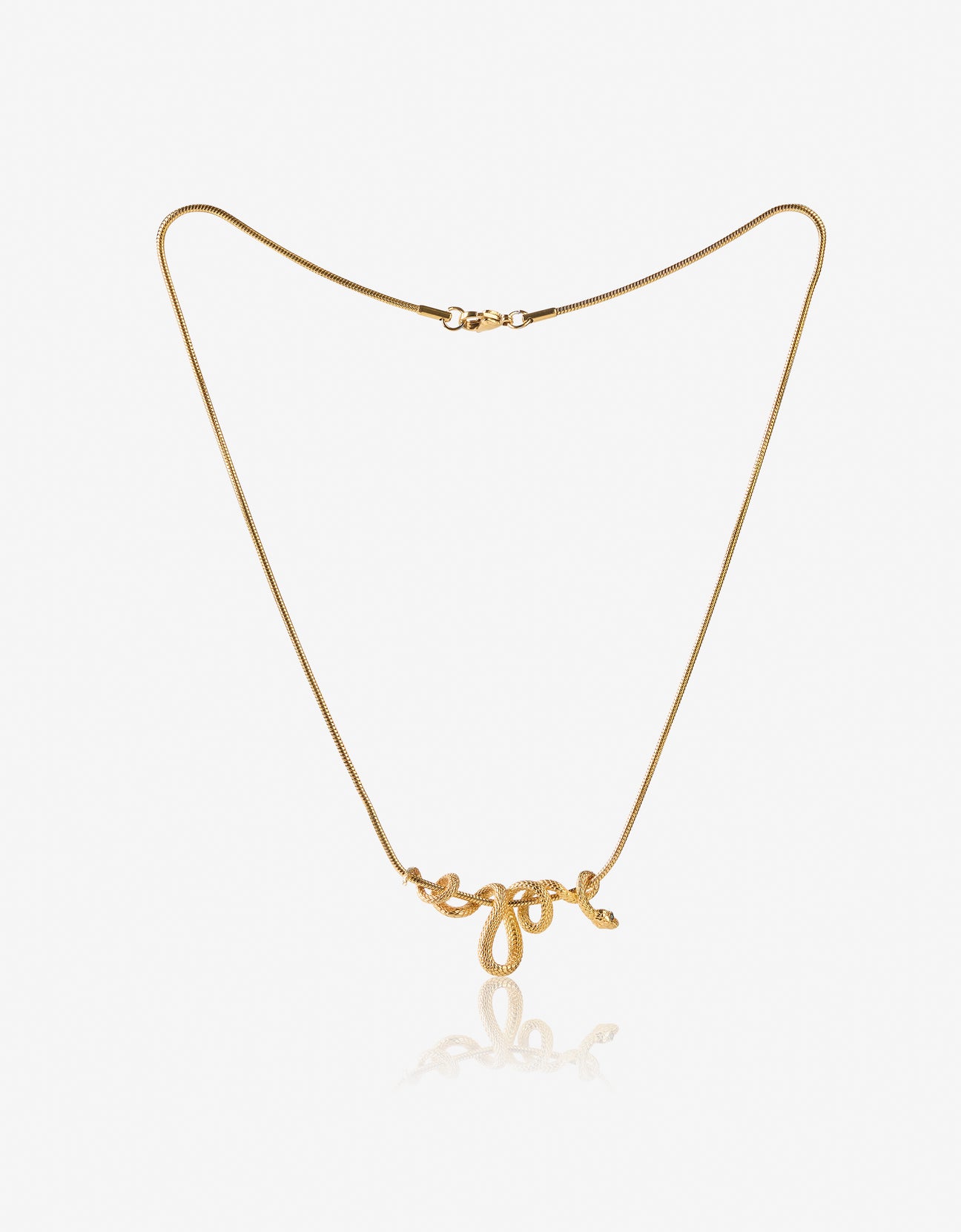 Dreaming Serpent Gold Necklace