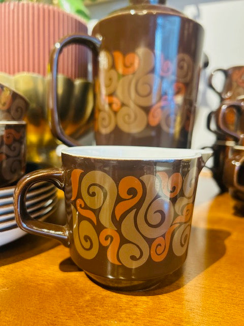 Crown Lynn 1970s Coffee Set