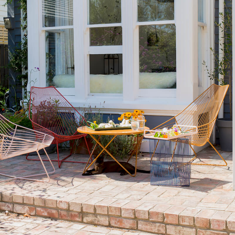Piha Lounger - Chocolate Red