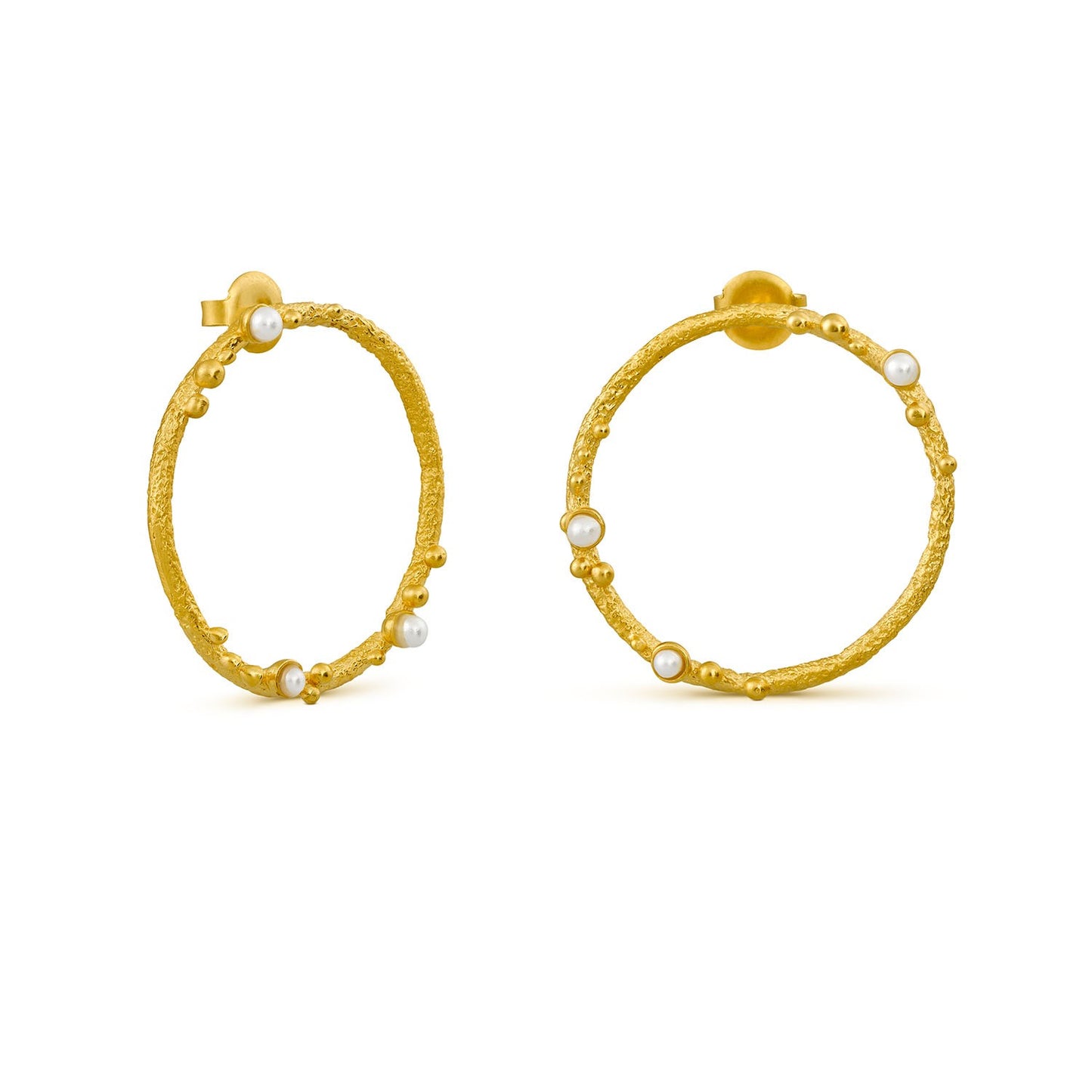 Guspira Golden Hoop Earrings
