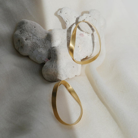 Oceanica Large Golden Earrings