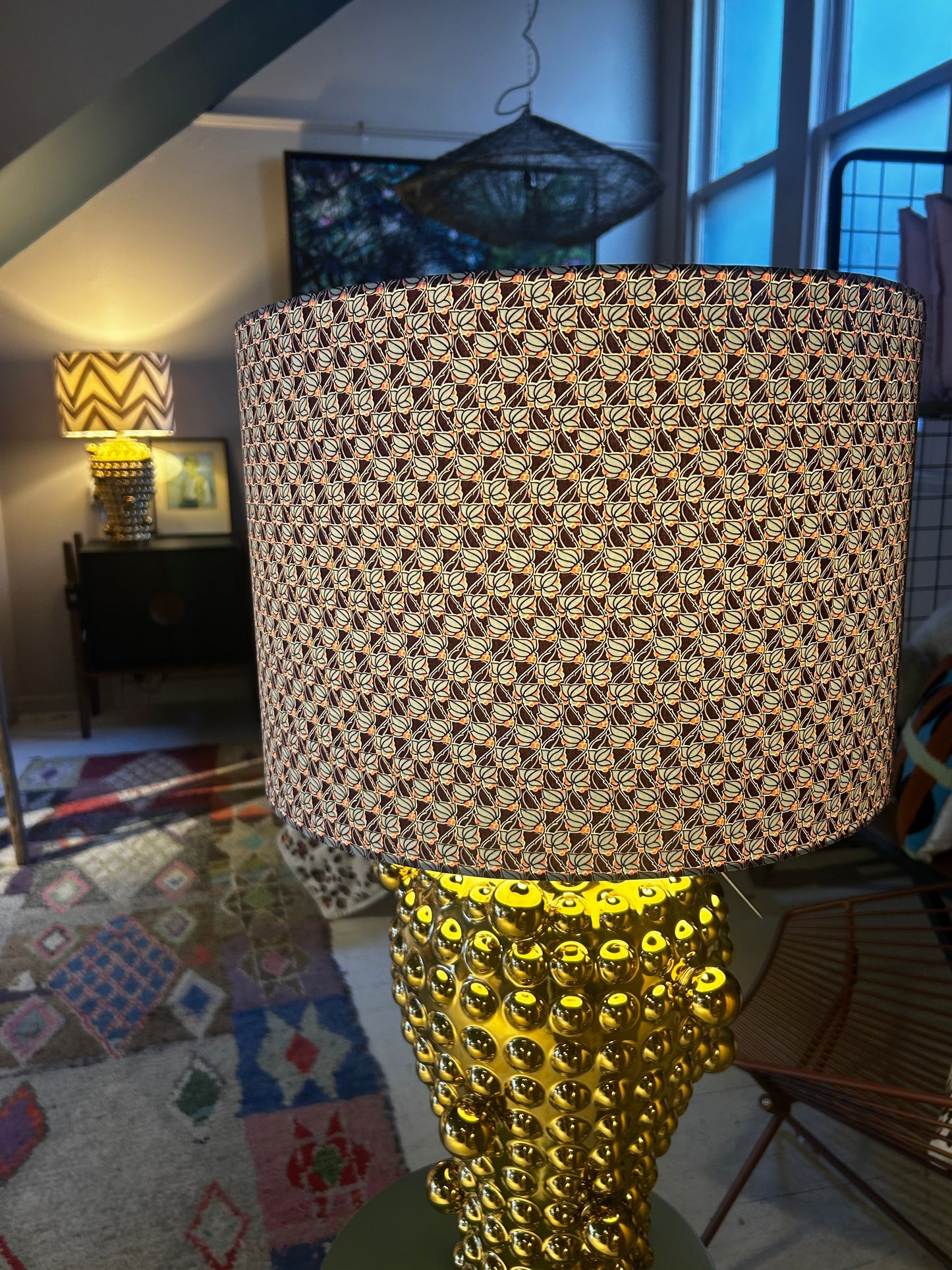 Klein & Blue Drum Lightshade - Liberty
