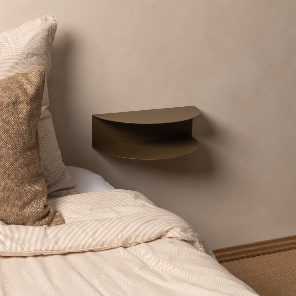FOLD Bedside Table 400 - Aged Brass