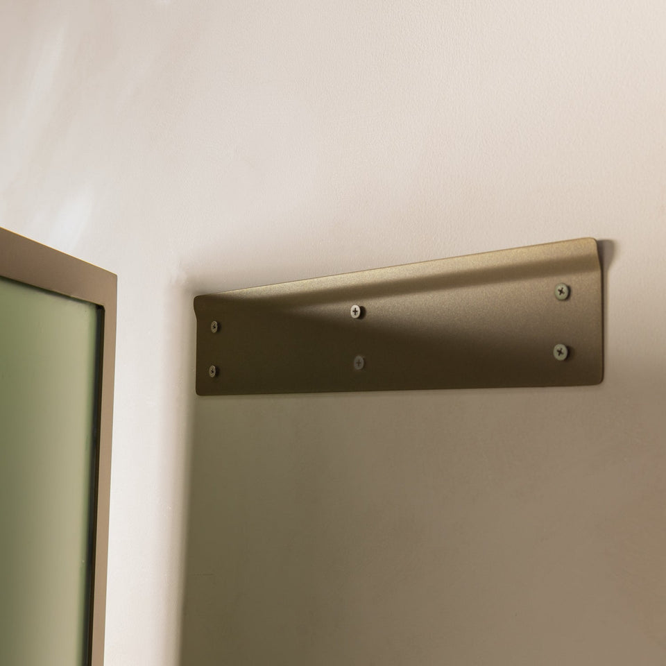 FOLD Ledge Mirror - Aged Brass