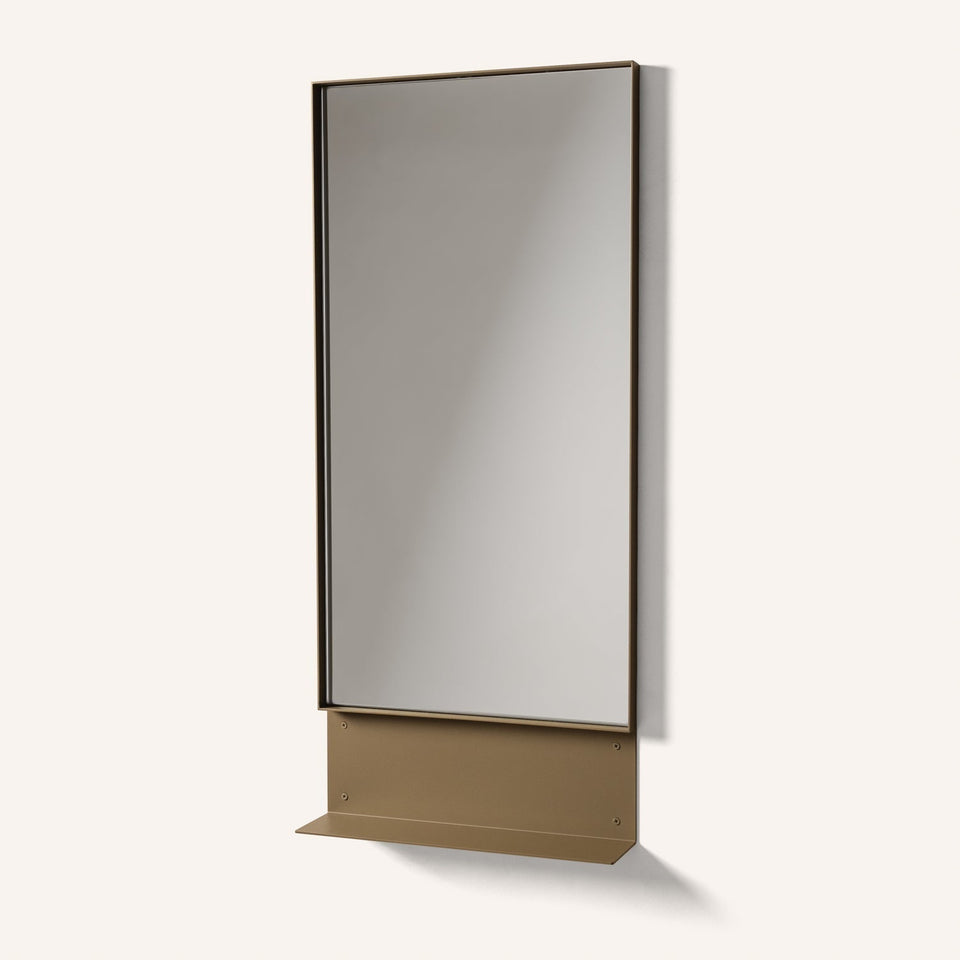 FOLD Ledge Mirror - Aged Brass