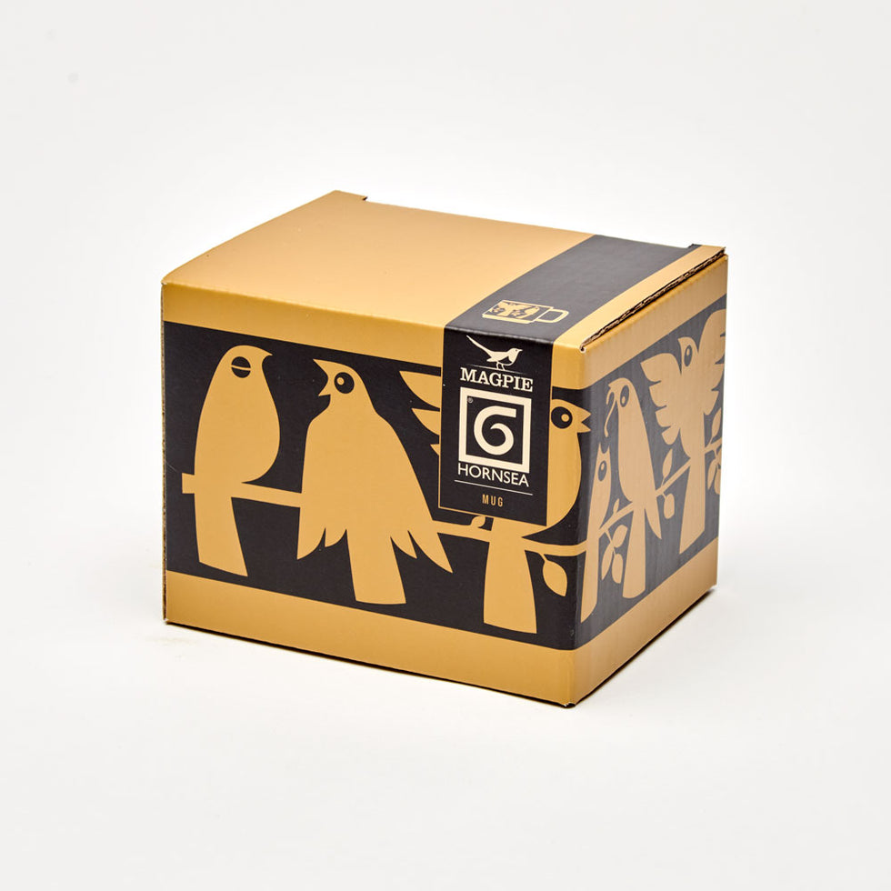 Magpie X Hornsea Mug - Birds Chartreuse