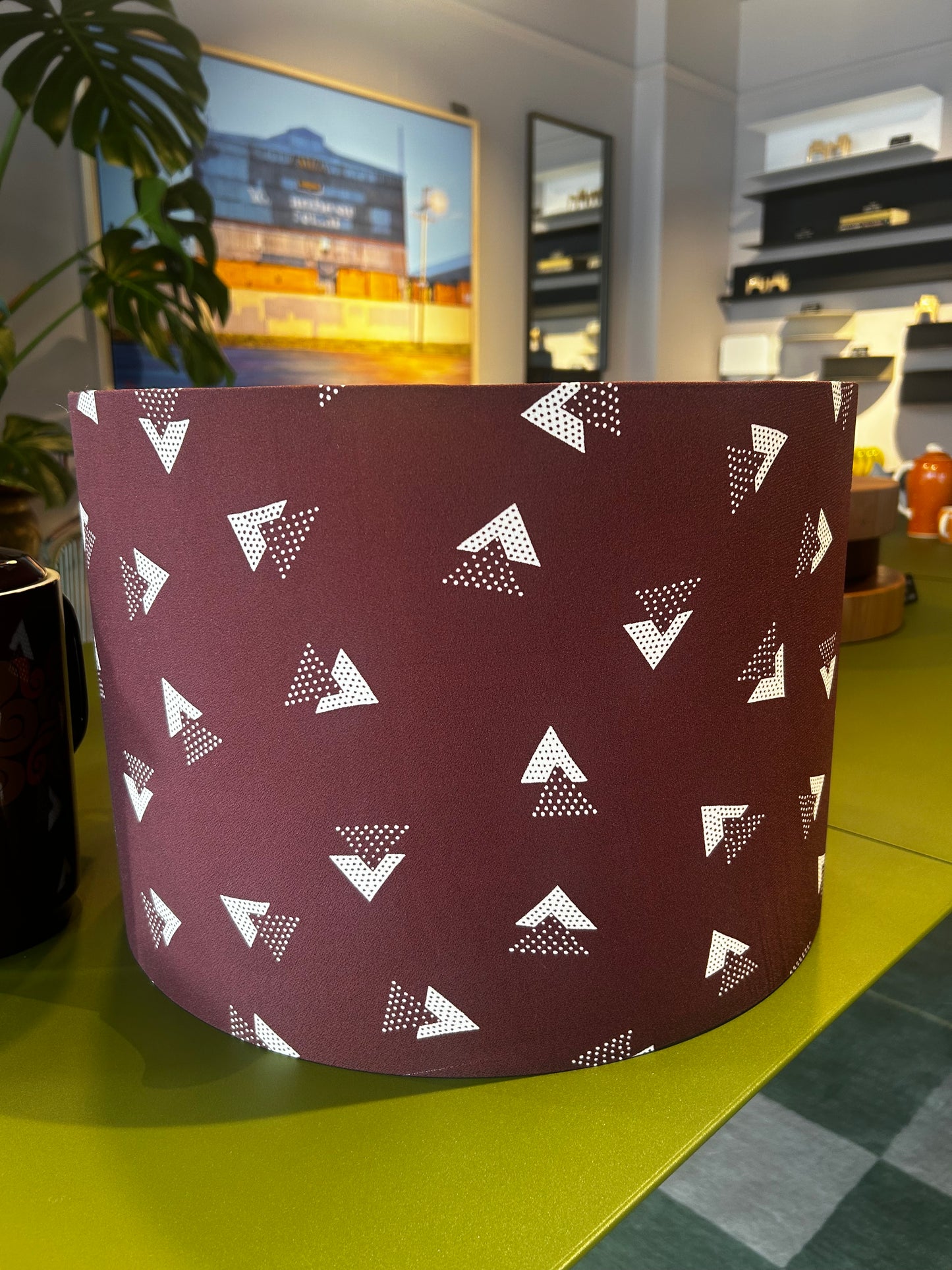 Klein & Blue Drum Lightshade - Maroon