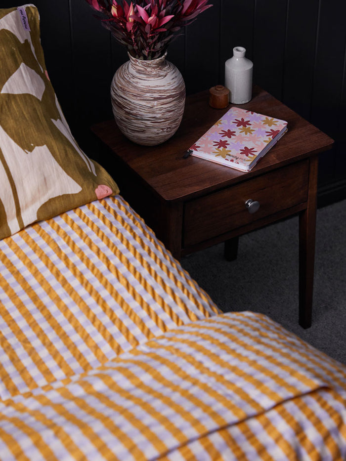 Mango Seersucker Fitted Sheet