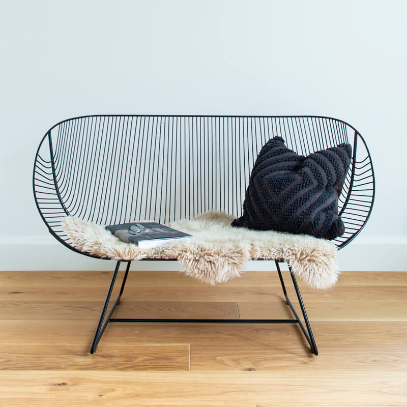 Orere Sofa - Stainless Steel - Black