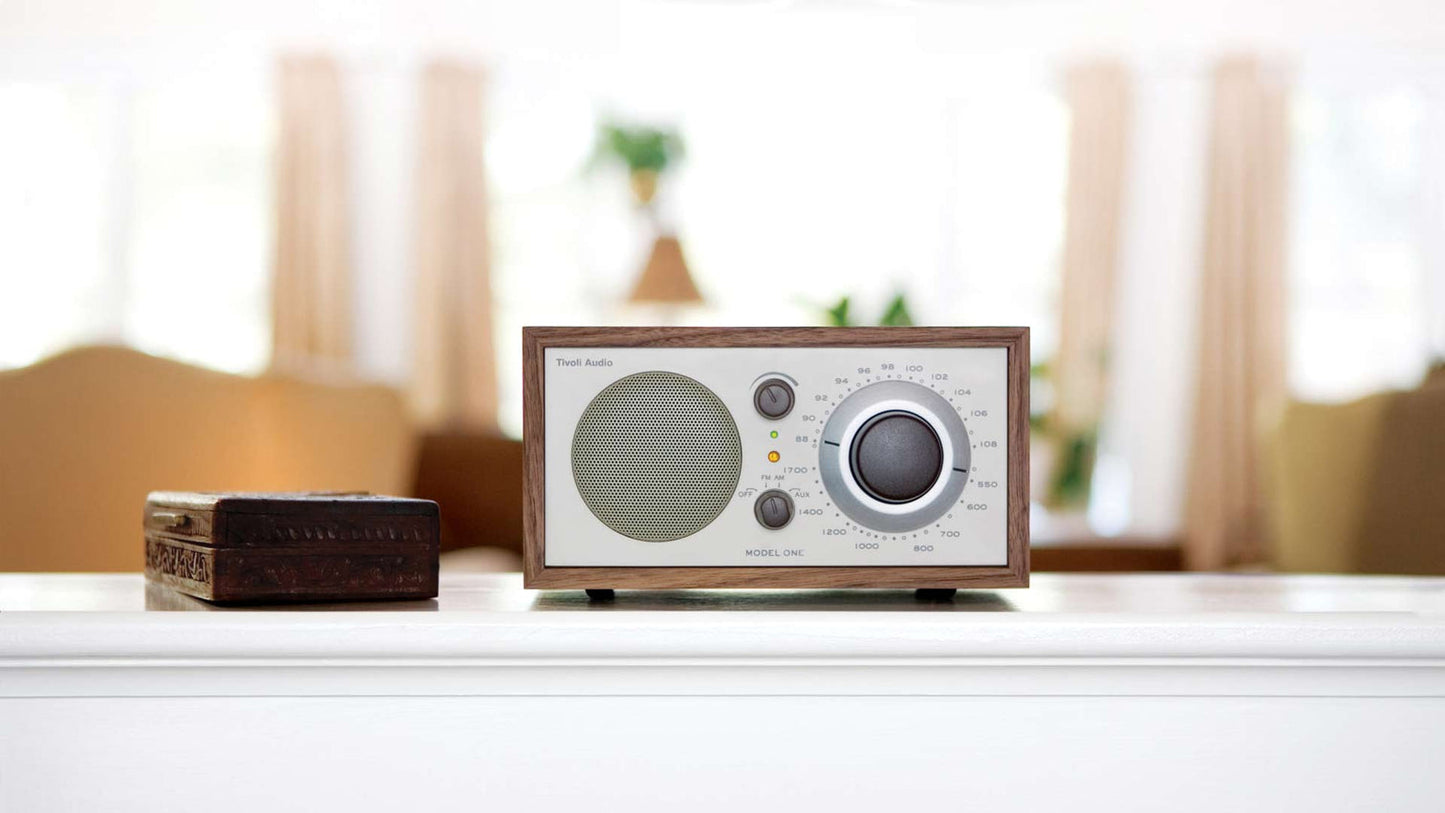 Model One AM/FM Table Radio - Walnut/Beige