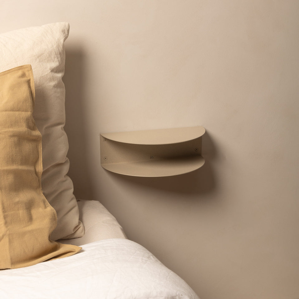 FOLD Bedside Table 300 - Limestone