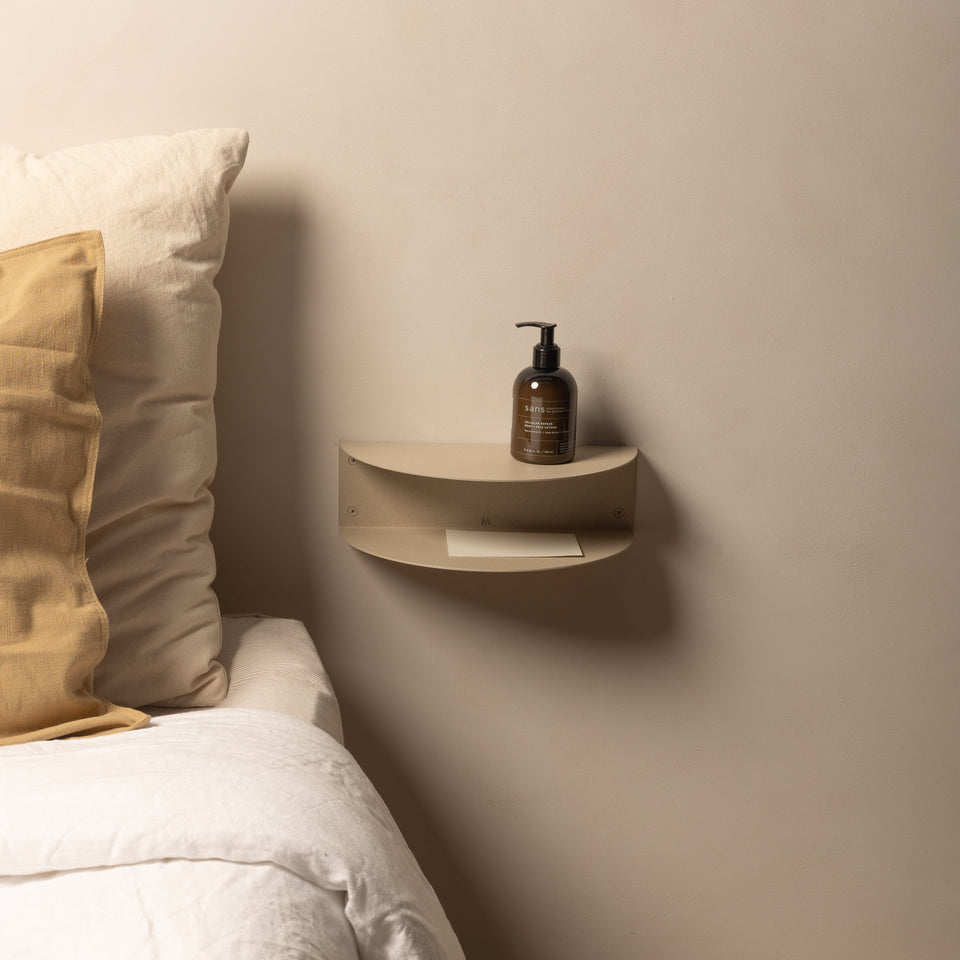 FOLD Bedside Table 300 - Limestone