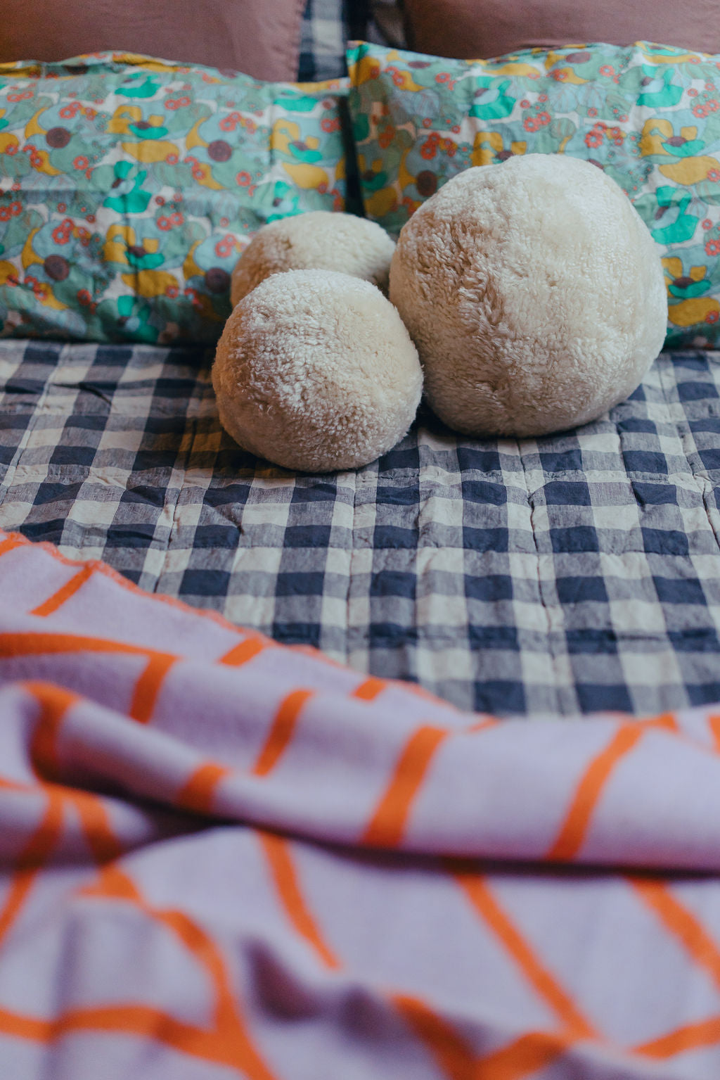 SheepSkin Ball Cushion - Medium