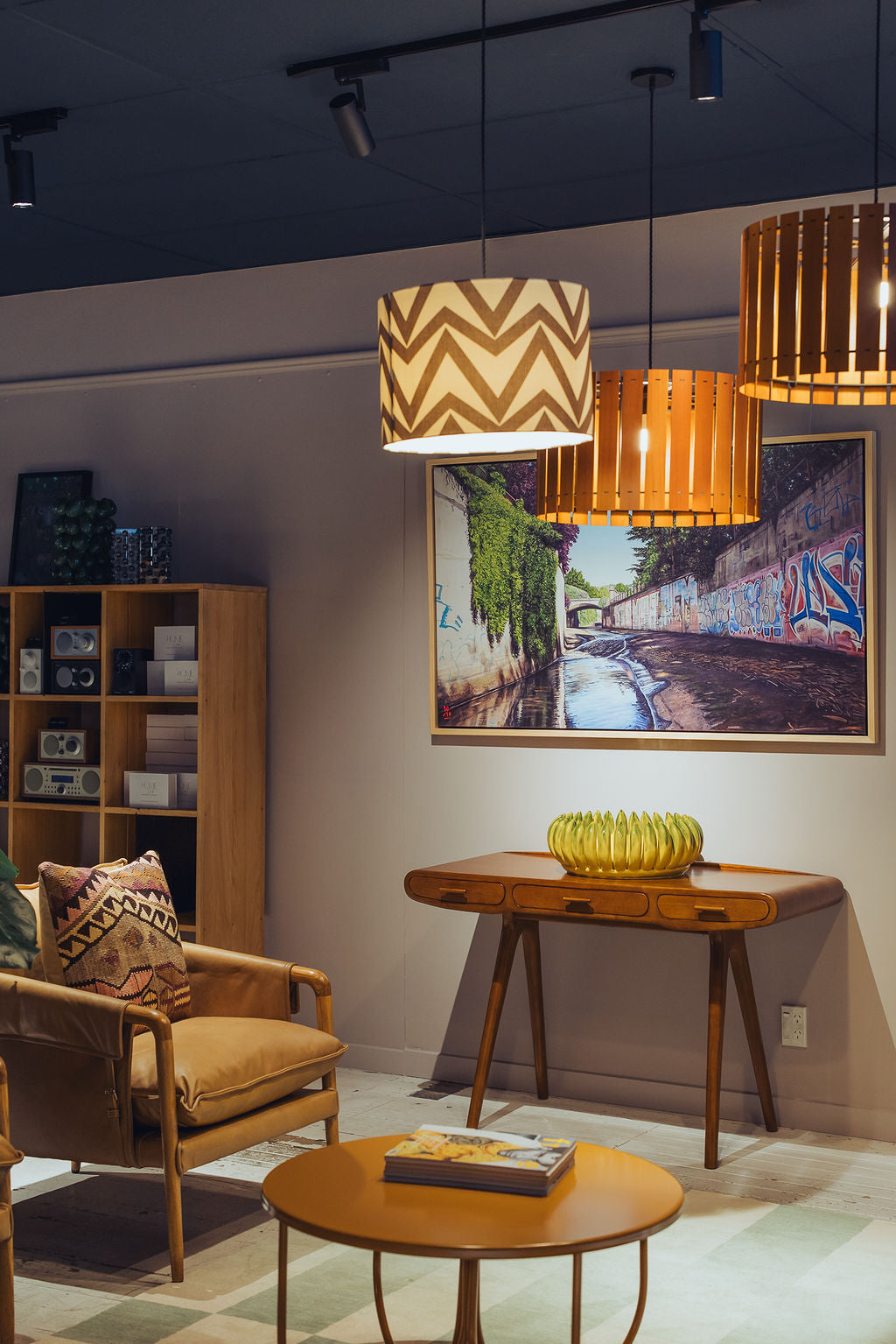 Klein & Blue Drum Lightshade - Zigzag