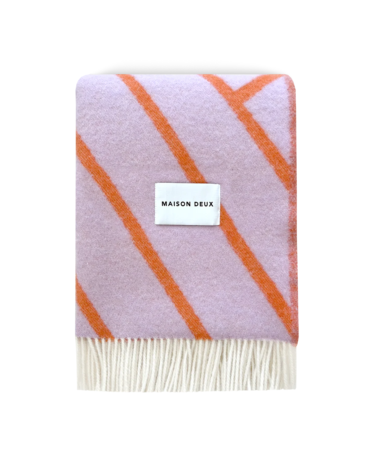Lines Blanket - Lilac Orange