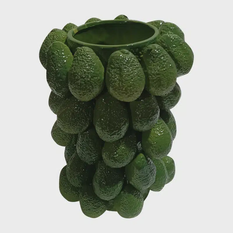 Ceramic Avocado Vase