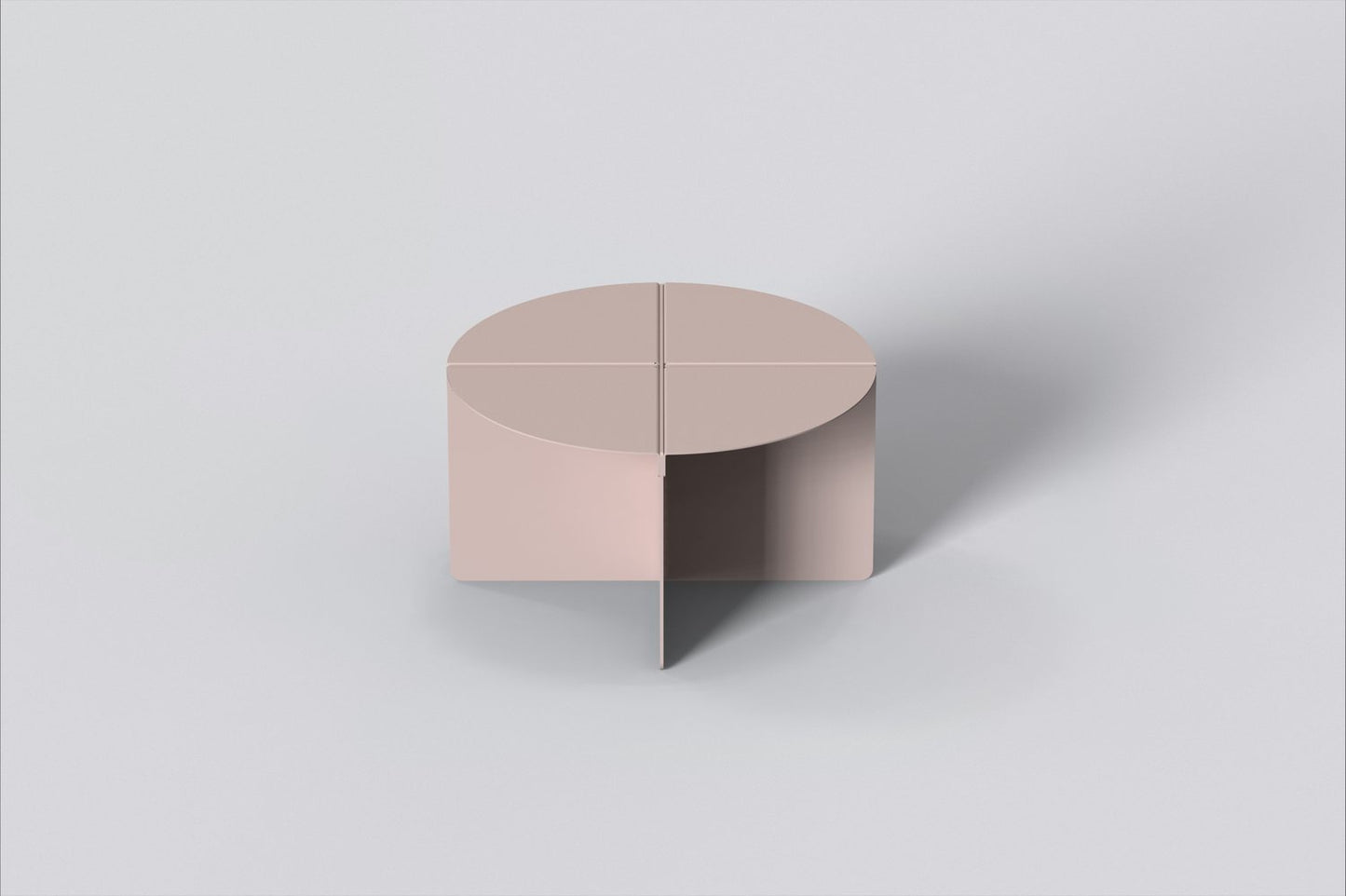 Chris Cross Coffee Table - Matte Pink Sand