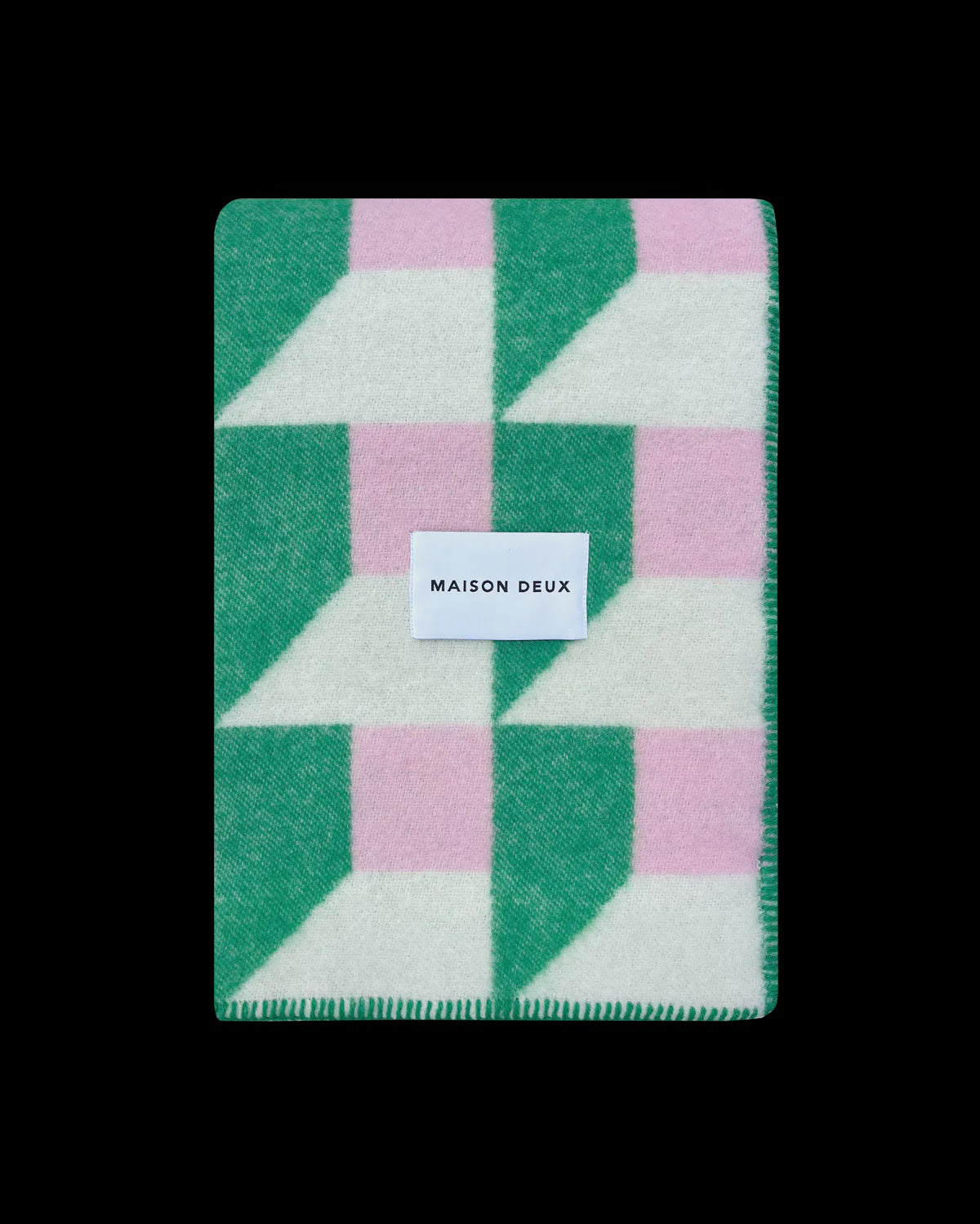 Cubics Blanket - Grass Pink