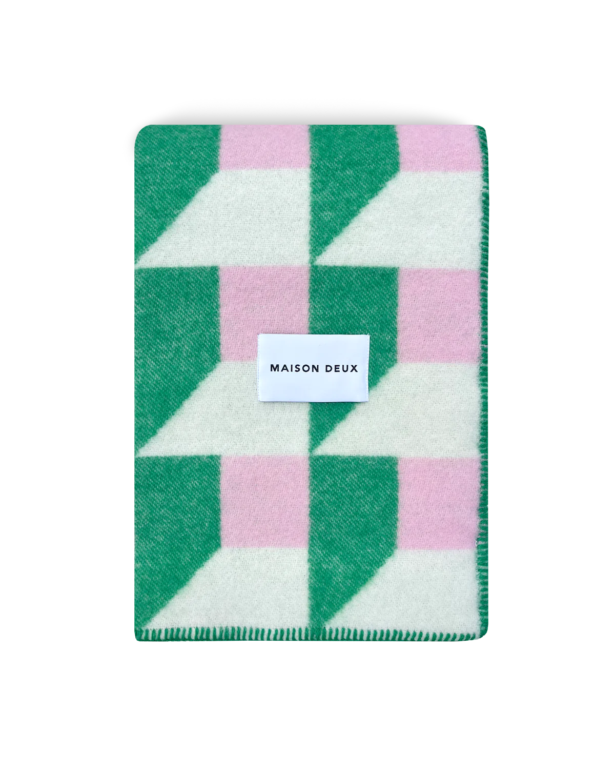 Cubics Blanket - Grass Pink