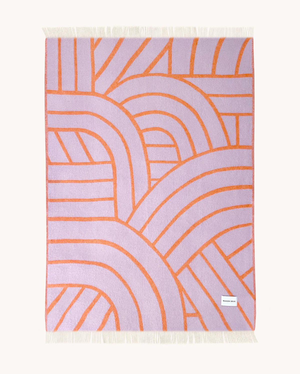 Lines Blanket - Lilac Orange