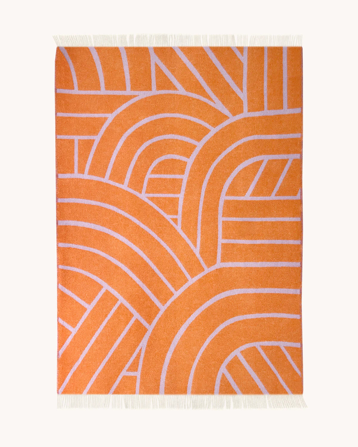Lines Blanket - Lilac Orange