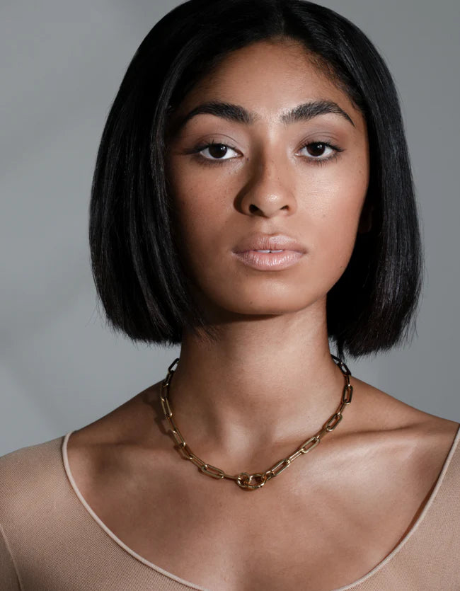 Long Loop Chain - Yellow Gold - Short