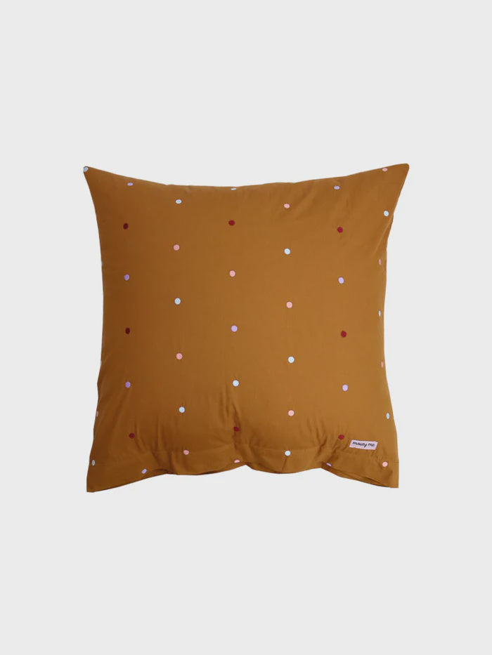 Mocha Dot Euro Pillowcase Set