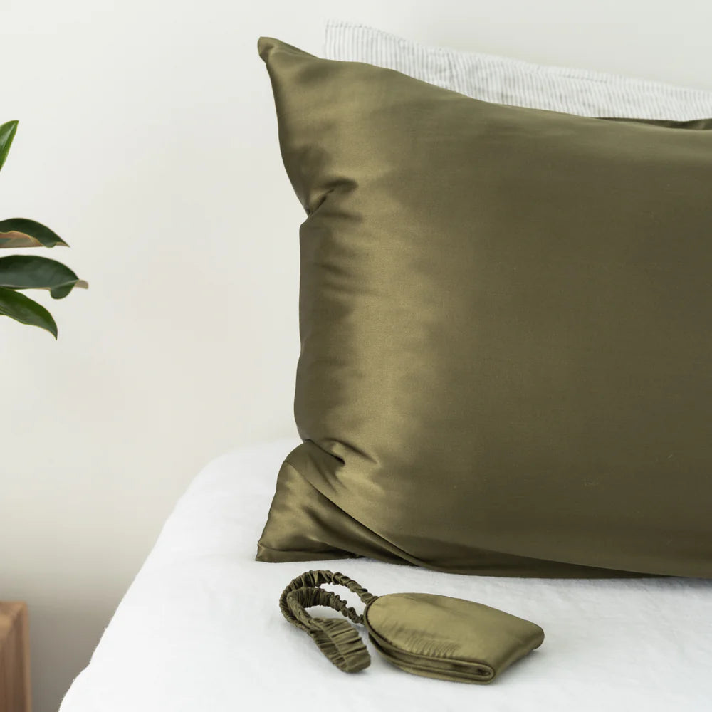 100% Pure Silk Gift Set - Olive