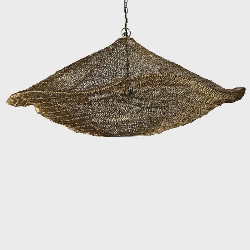 Mesh Cloud Pendant - Antique Brass