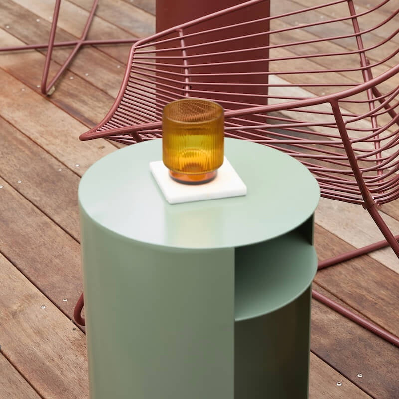 Waipuna Table - Stainless Steel - Sage