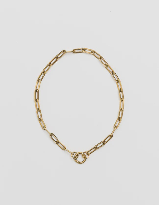 Long Loop Chain - Yellow Gold - Short