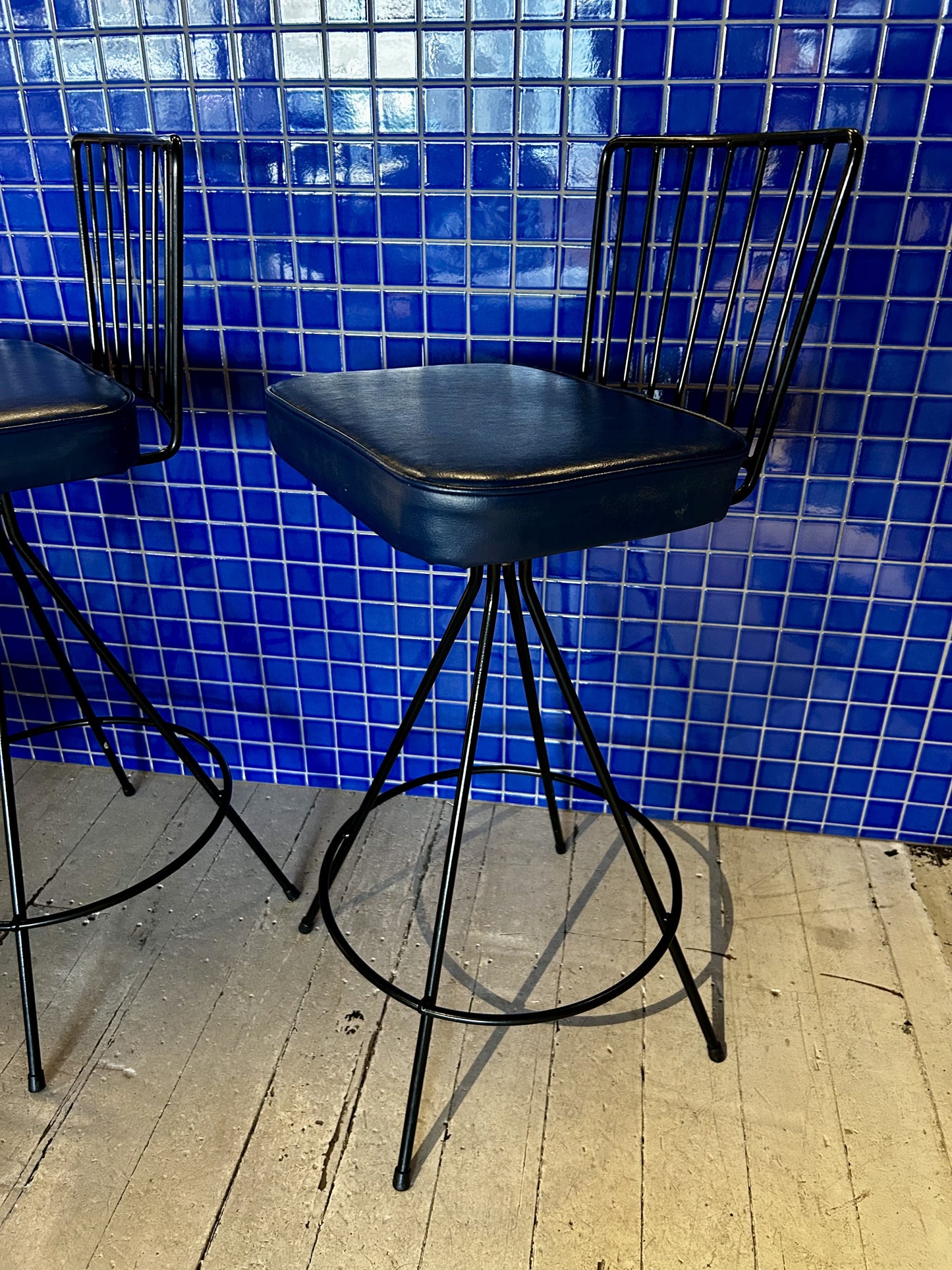 Mid Century Bar Stools - Set of 3