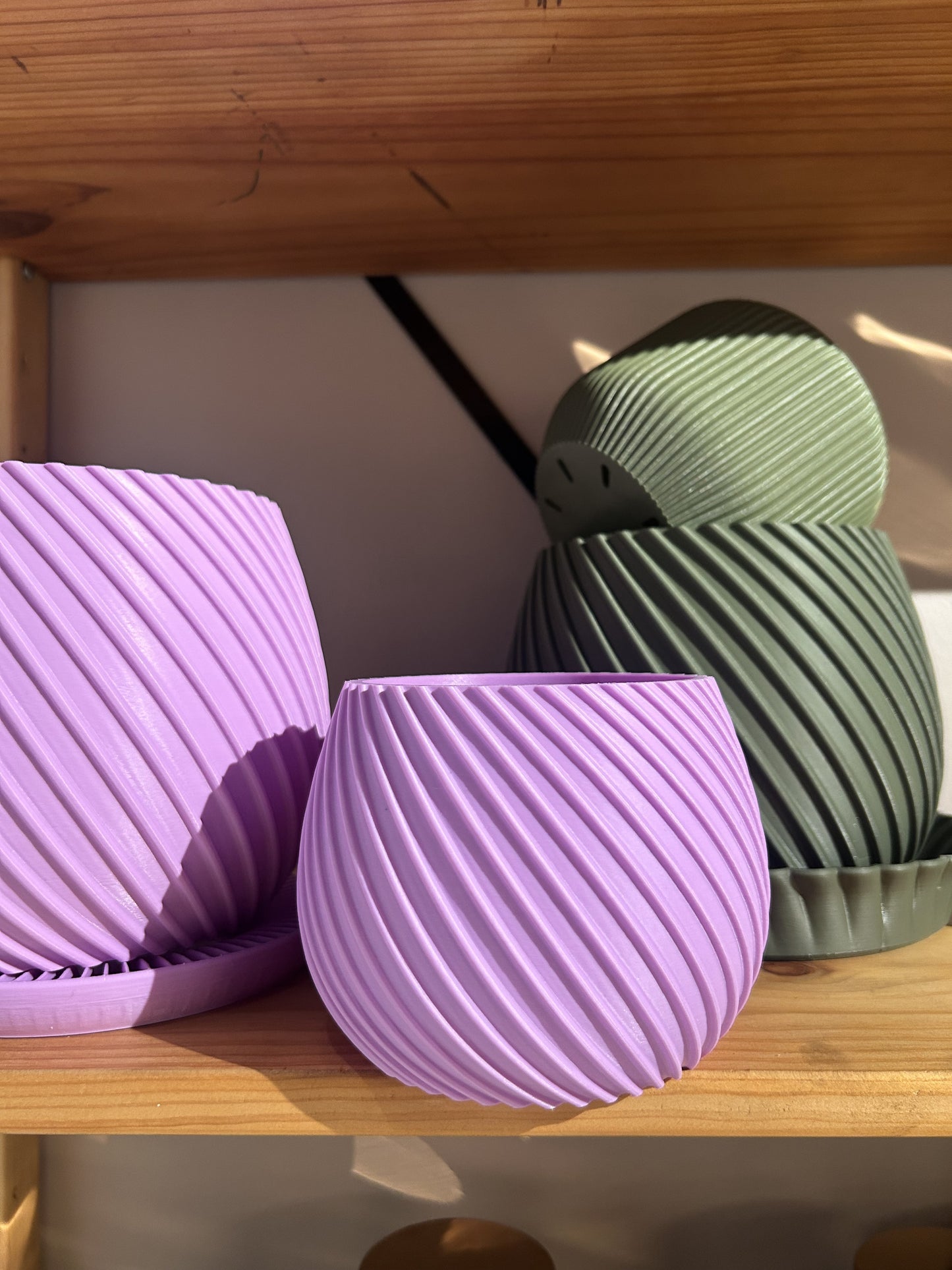 3D Printed Pots - Lilac Small