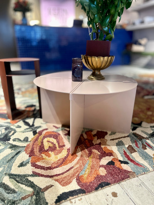 Chris Cross Coffee Table - Matte Pink Sand