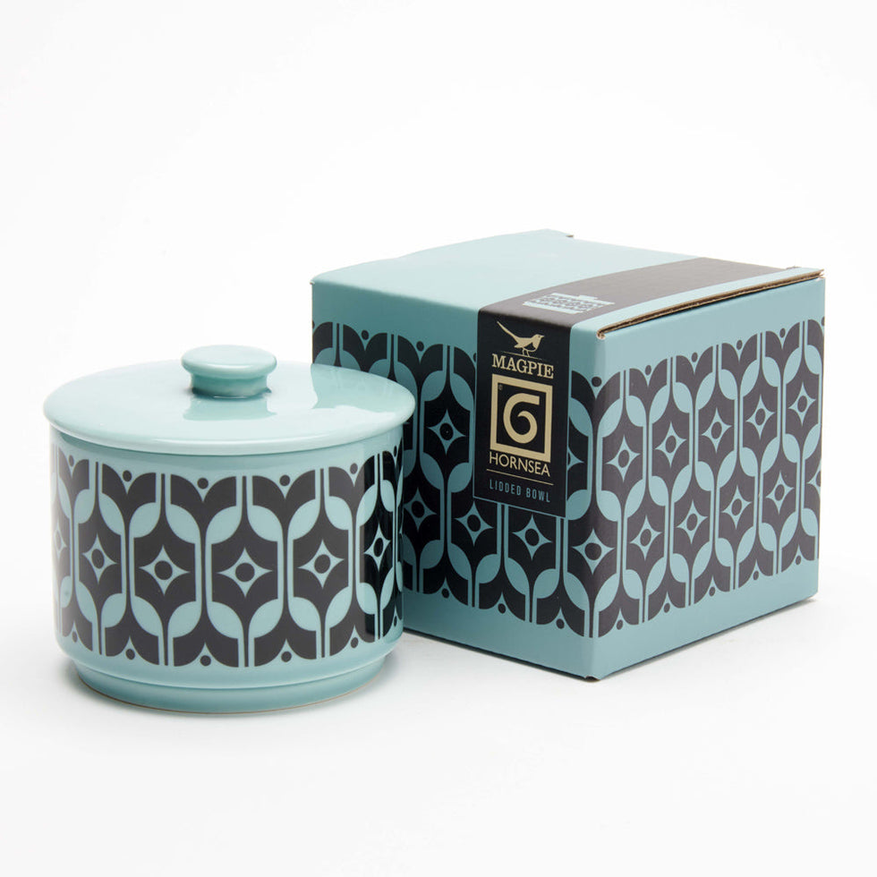 Magpie x Hornsea Lidded Bowl - Heirloom Teal