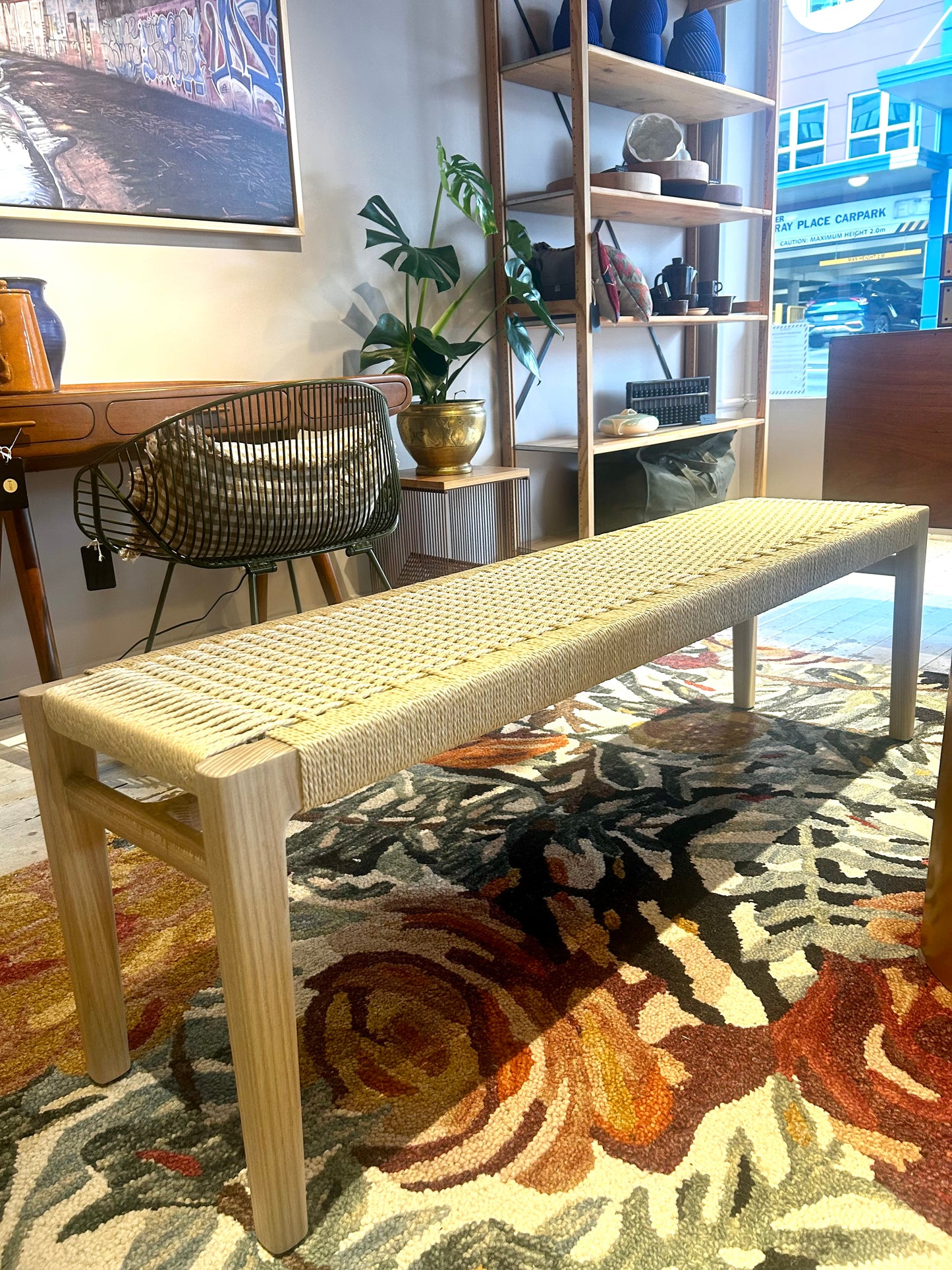 Bermuda Bench Seat - Natural Finish