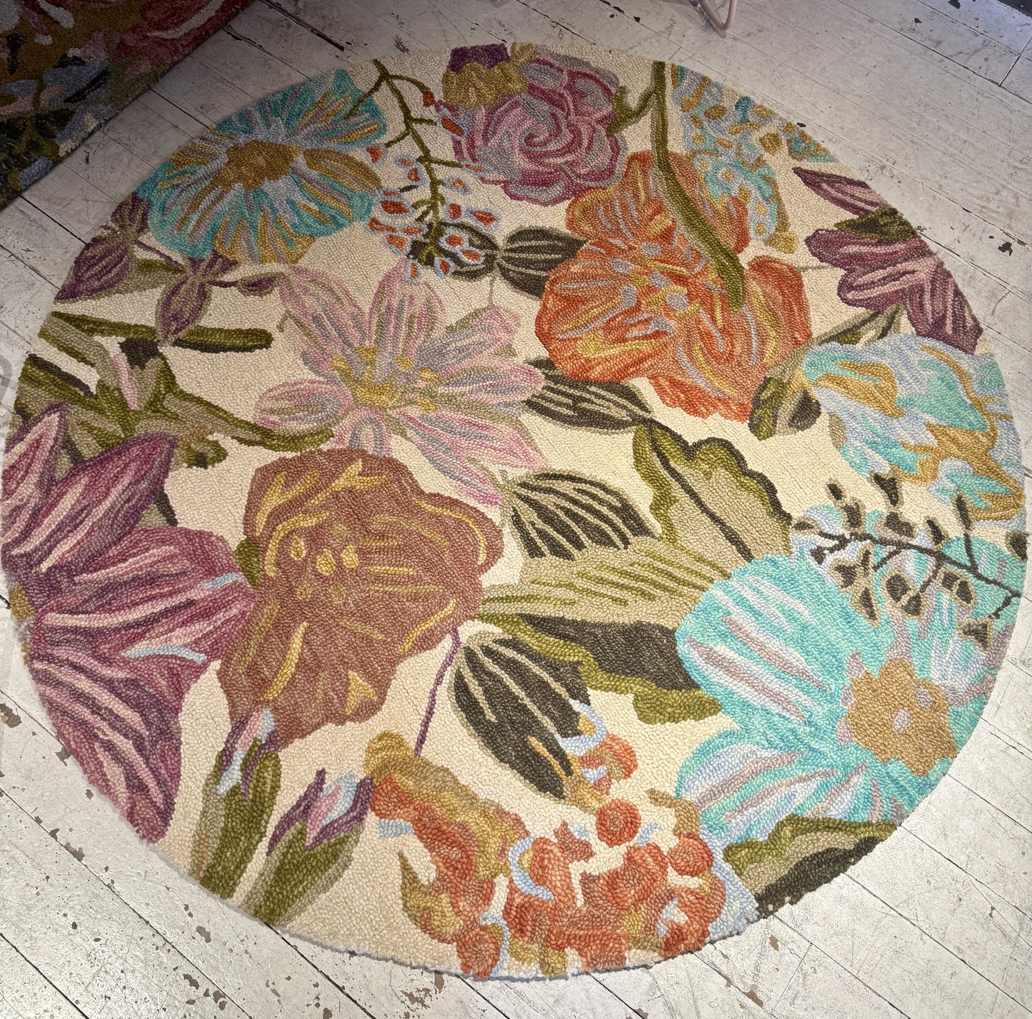 Belladonna Ivory Multi Round Rug