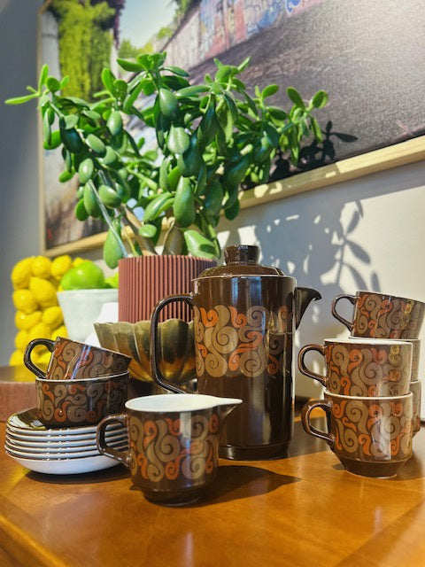 Crown Lynn 1970s Coffee Set