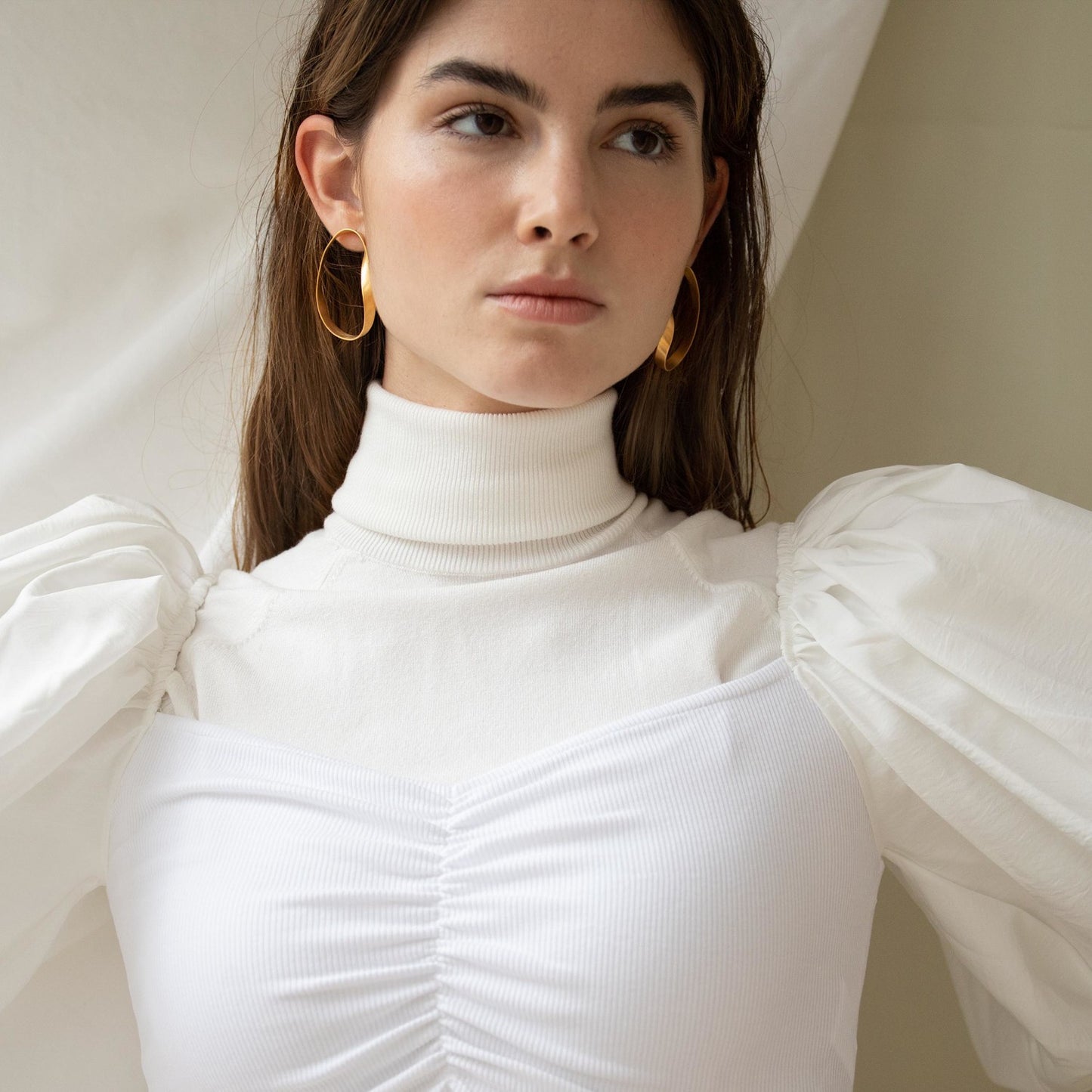 Oceanica Large Golden Earrings