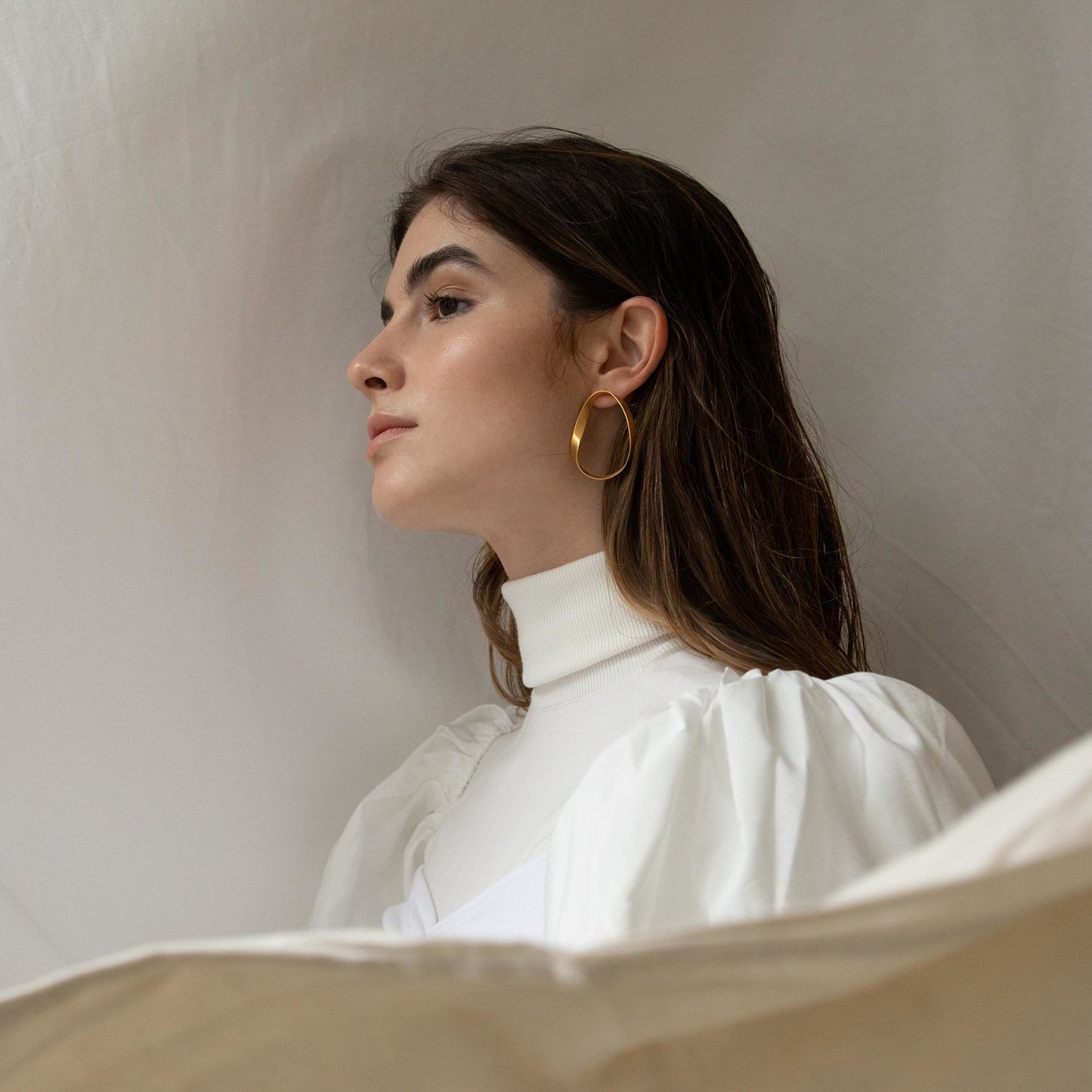 Oceanica Large Golden Earrings