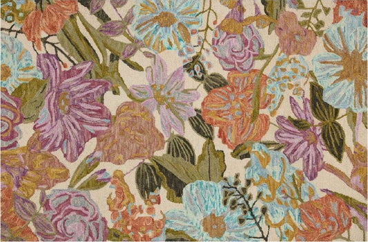Belladonna Blossom Ivory Multi Rug