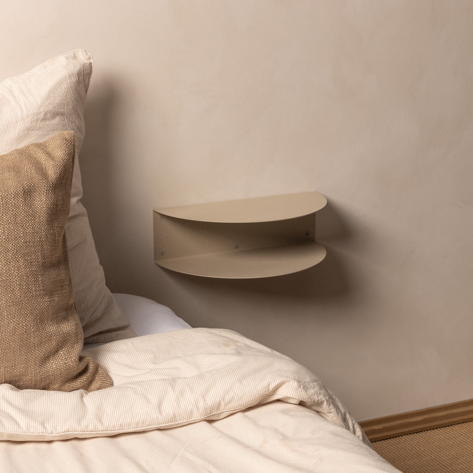 FOLD Bedside Table 400 - Limestone