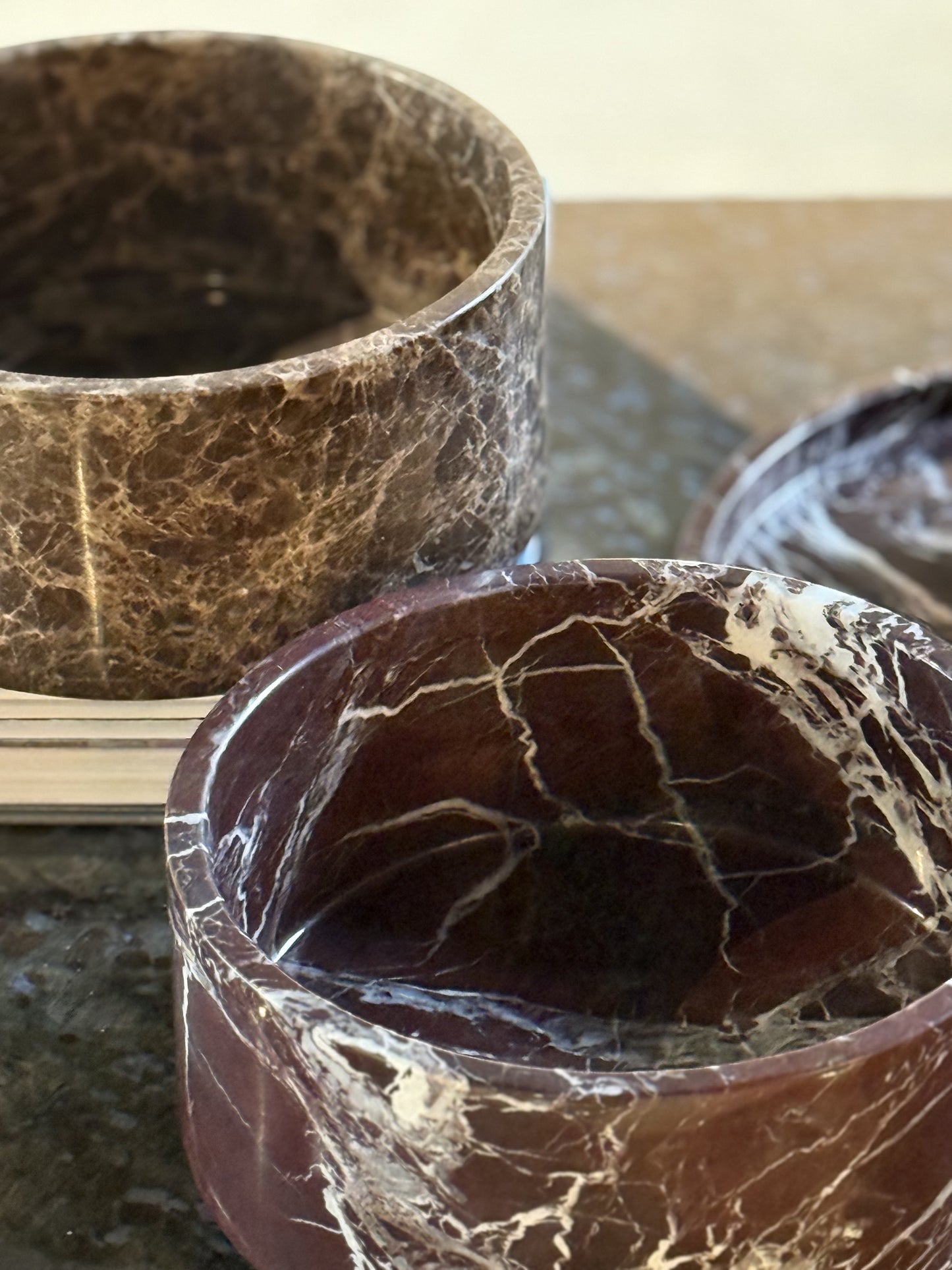 Marble Fruit Bowls