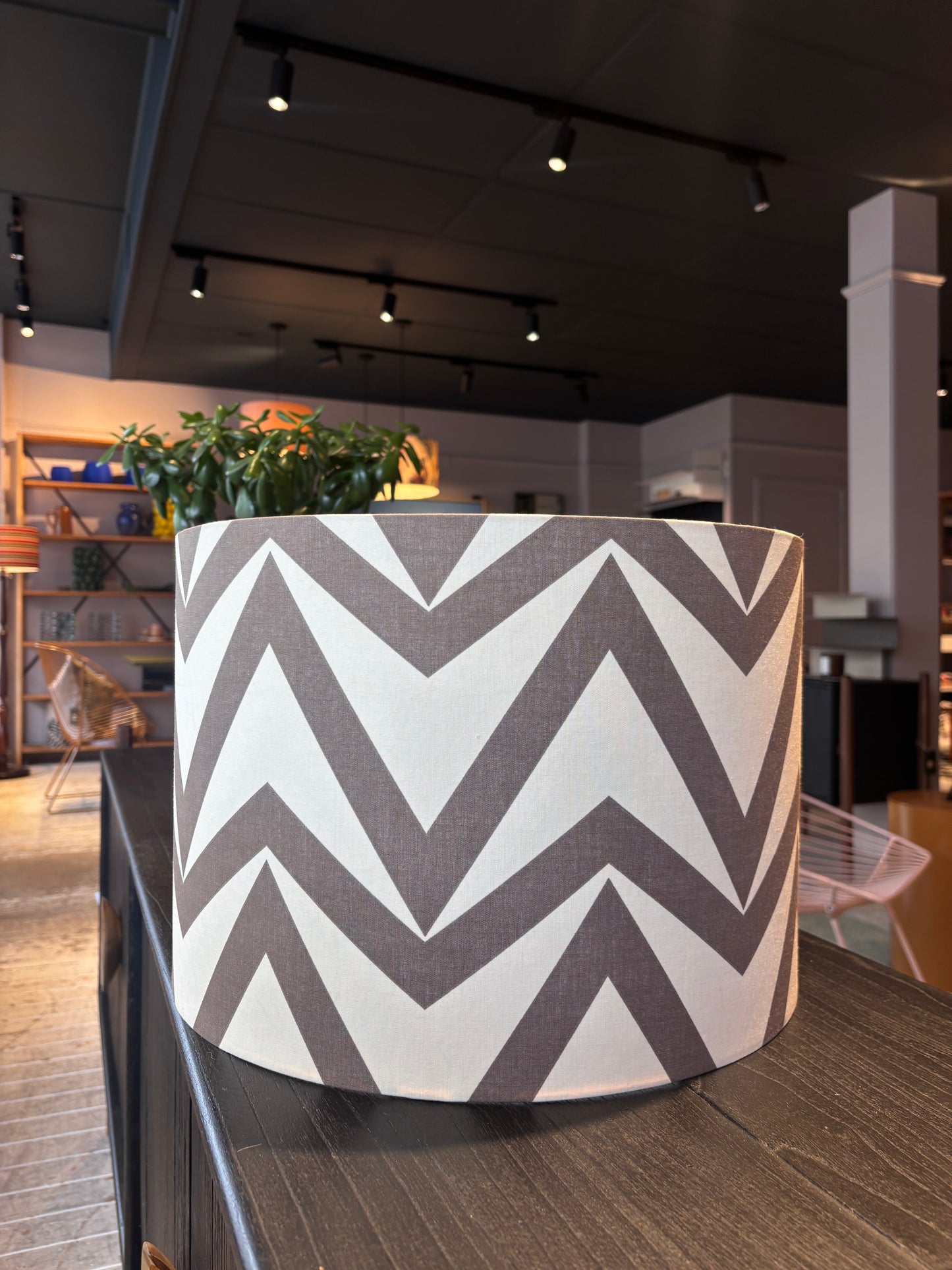 Klein & Blue Drum Lightshade - Zigzag