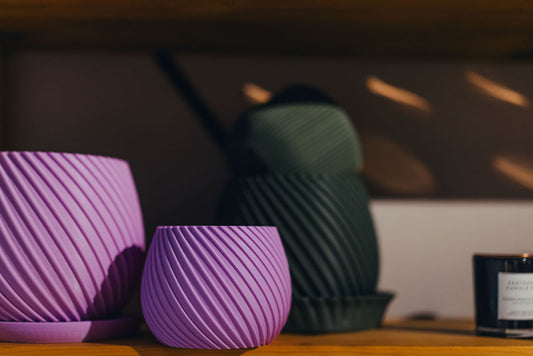 3D Printed Pots - Lilac Small