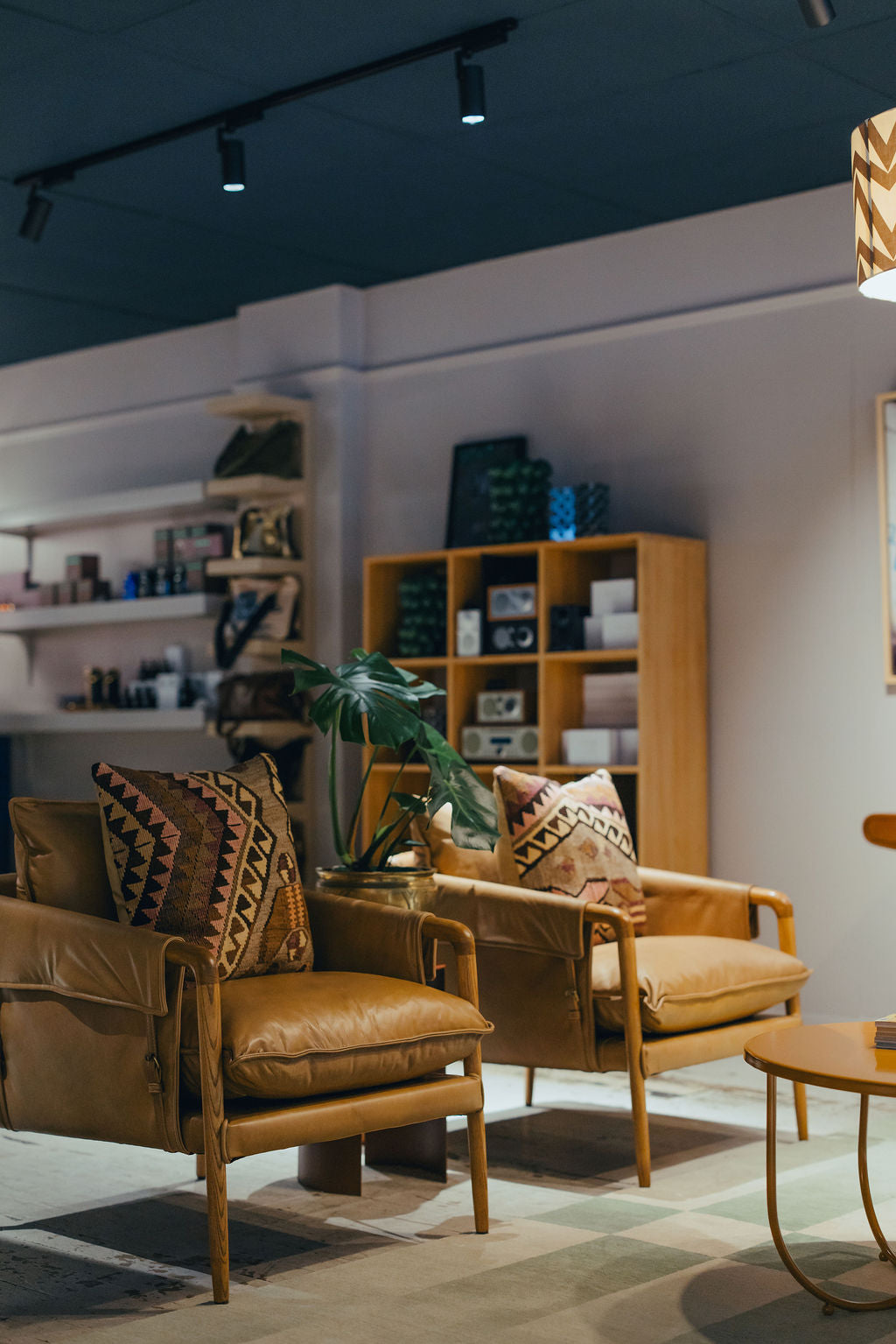 Saddle Armchair - Tan Leather